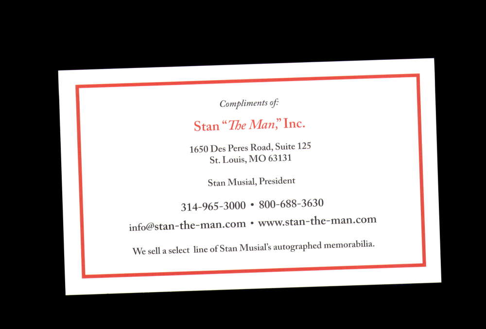 Stan Musial Autograph First Day Cover Cache FDC Signed