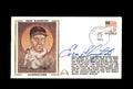 Enos Slaughter Signed 1985 First Day Cover Cache FDC Cooperstown Autograph