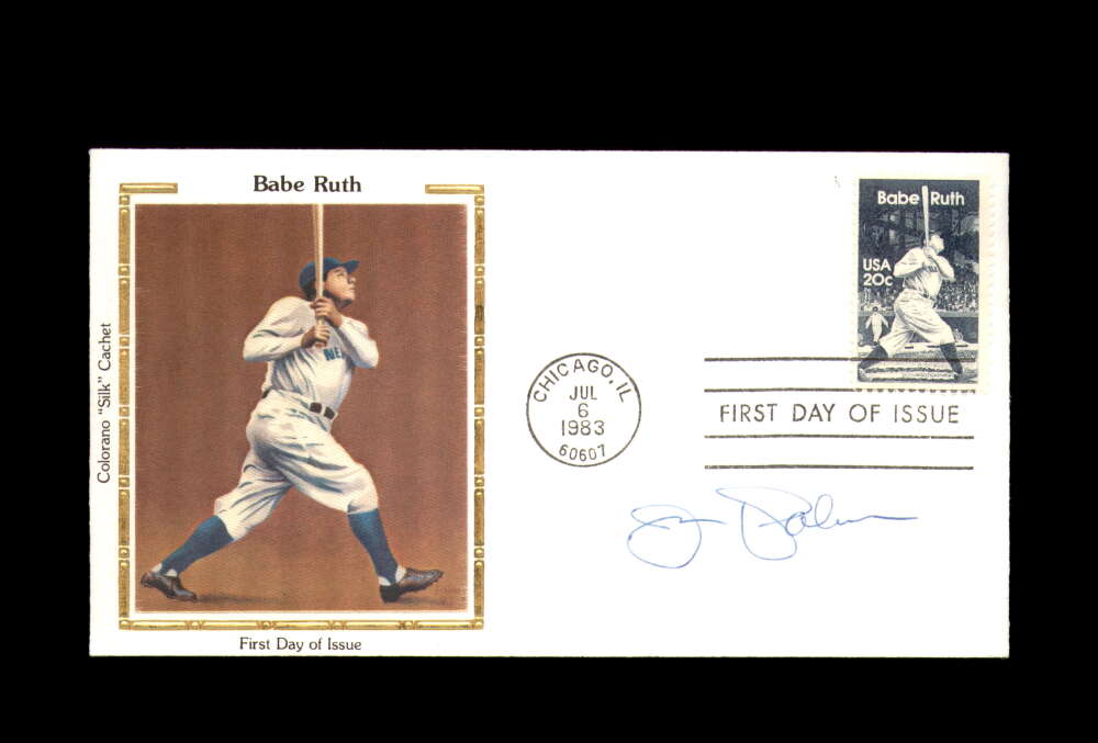 Jim Palmer Signed 1983 First Day Cover Cache FDC Babe Ruth Autograph