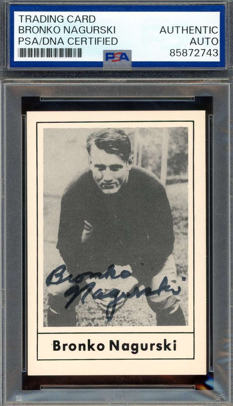 Bronko Nagurski PSA DNA Signed 1977 Touchdown Club Autograph
