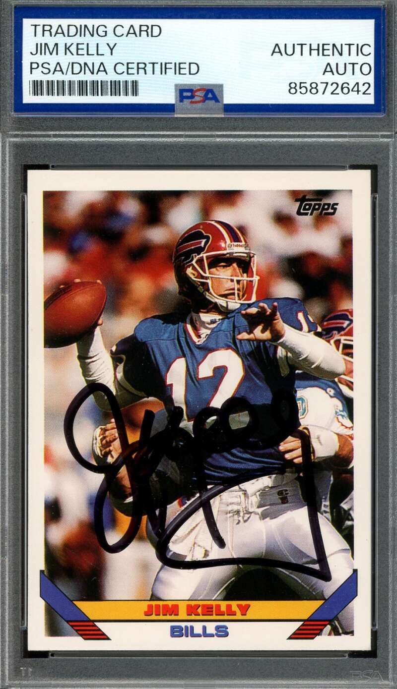 Jim Kelly PSA DNA Signed 1993 Topps Autograph