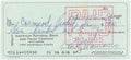 Rocky Marciano PSA DNA Loa Signed Signed 1964 Personal Check Boxing Rare Autograph