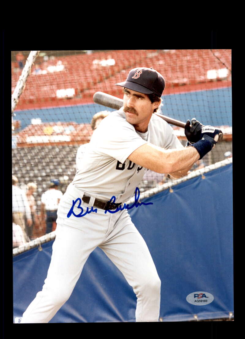 Bill Buckner PSA DNA Signed 8x10 Photo Autograph Red Sox