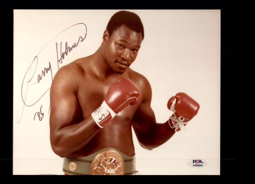 Larry Holmes PSA DNA Signed 8x10 Photo Autograph