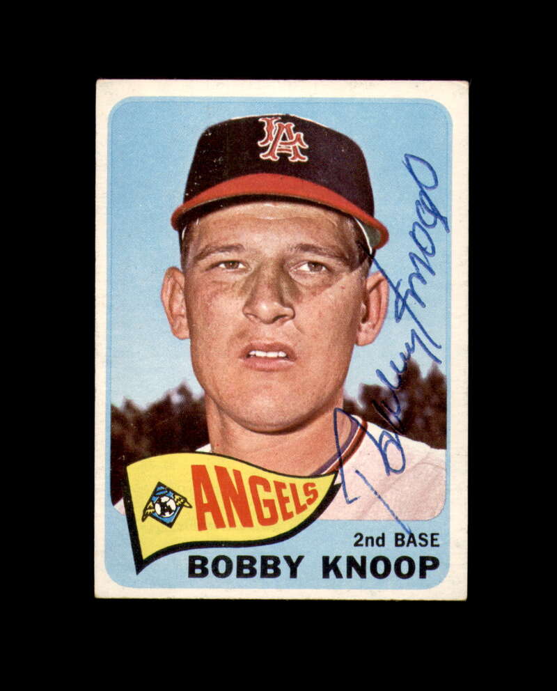 Bobby Knoop Signed 1965 Topps Los Angeles Angels Autograph