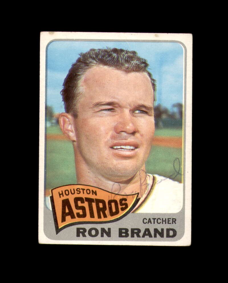 Ron Brand Signed 1965 Topps Houston Astros Autograph