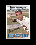 Felix Millan Signed 1967 Topps Atlanta Braves Autographed
