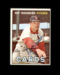 Ray Washburn Signed 1967 Topps St. Louis Cardinals Autograph