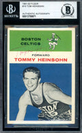 Tom Heinsohn Beckett BAS Vintage Period Signed 1961-62 Fleer Autograph