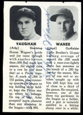 Arky Vaughan Lloyd Waner Beckett BAS Signed 3x4 Newspaper Cut Autograph
