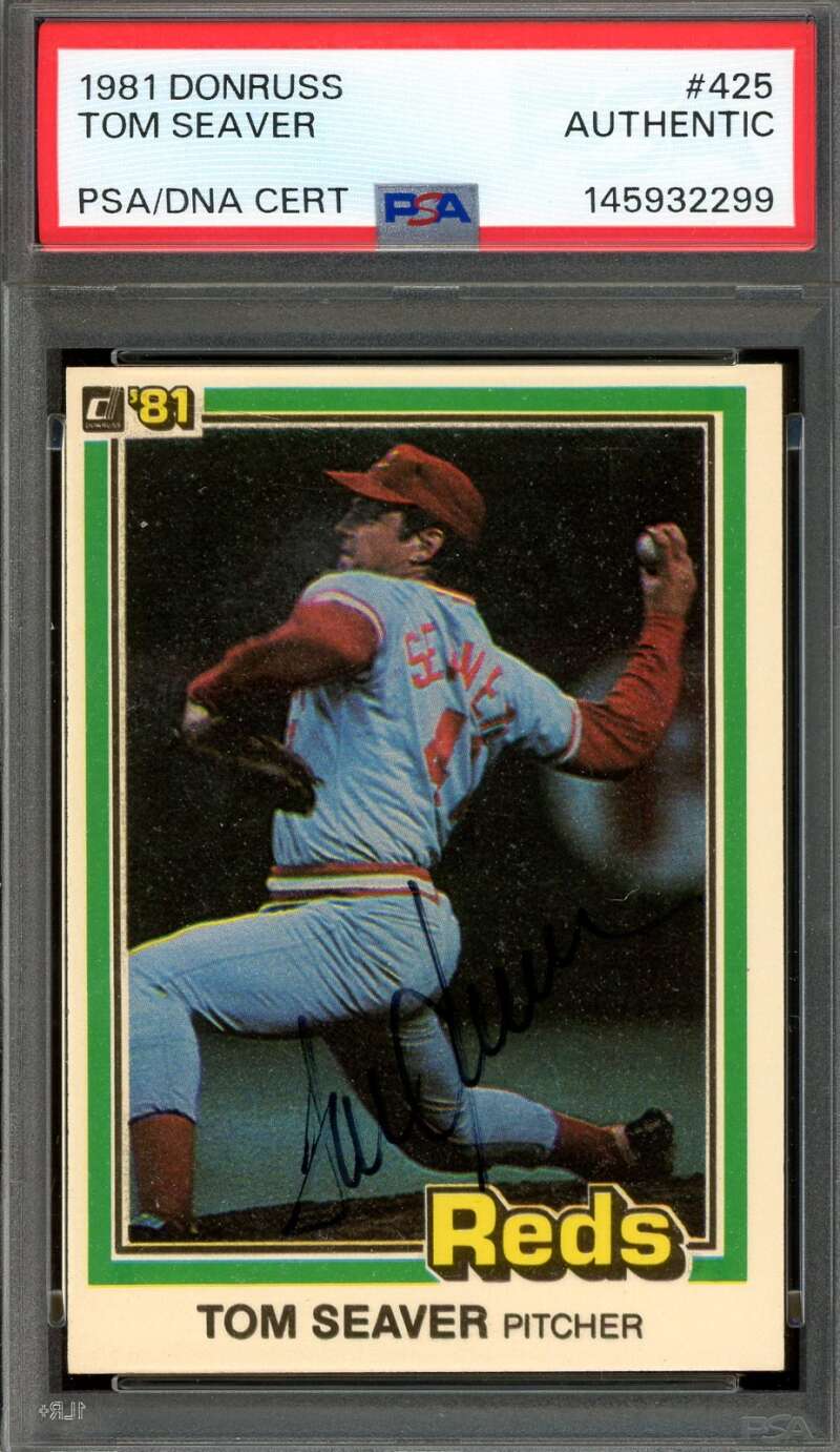 Tom Seaver PSA DNA Signed 1981 Donruss Autograph