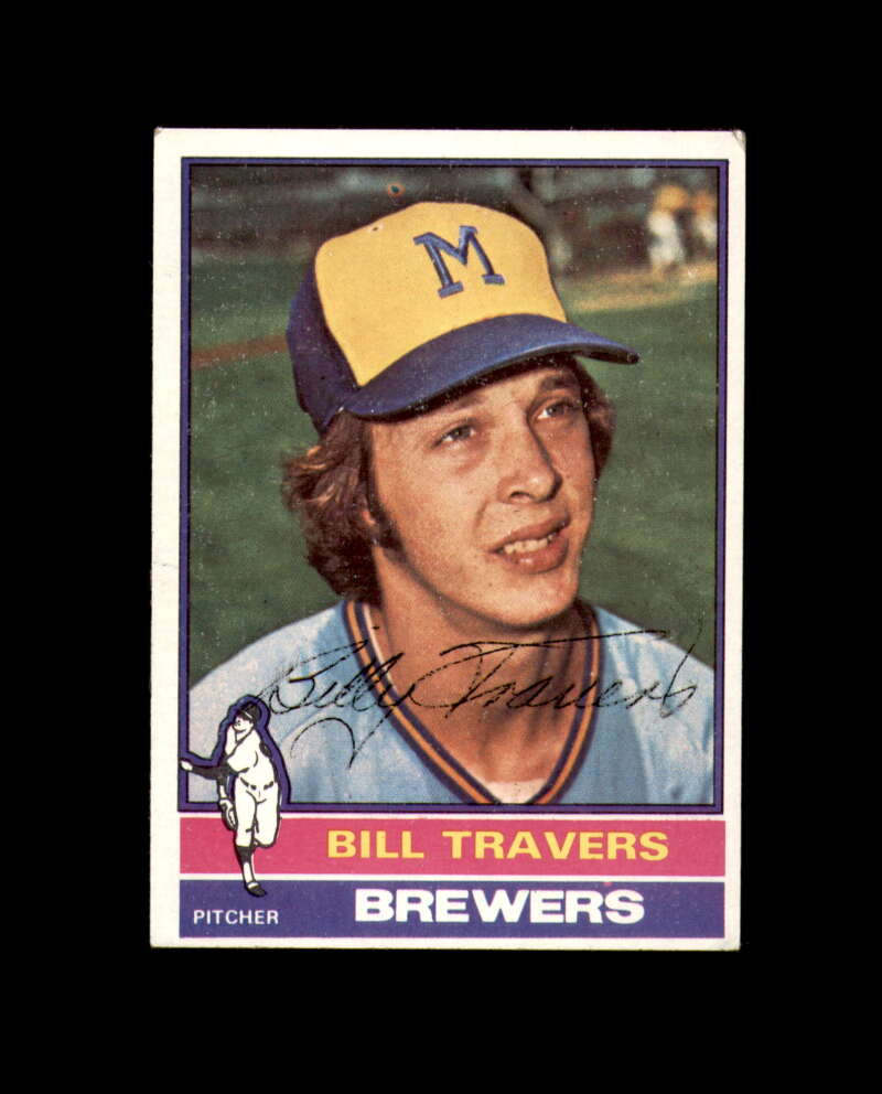 Bill Travers Signed 1976 Topps Milwaukee Autograph