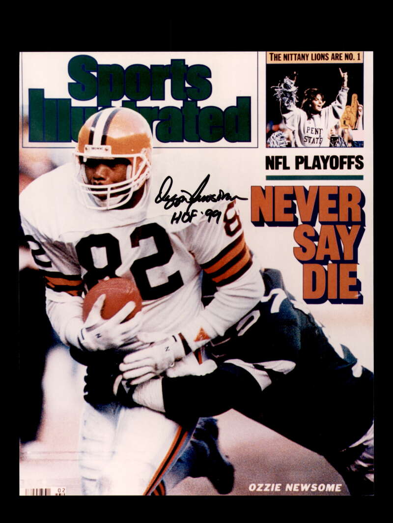 Ozzie Newsome Signed 8x10 Photo Autograph HOF 99