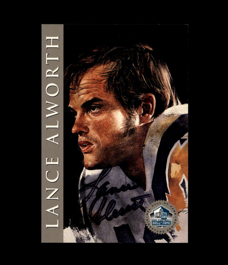 Lance Alworth NFL Coa Signed 1998 HOF Signature Series /2500 Autograph