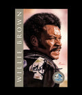Willie Brown NFL Coa Signed 1998 HOF Signature Series /2500 Autograph