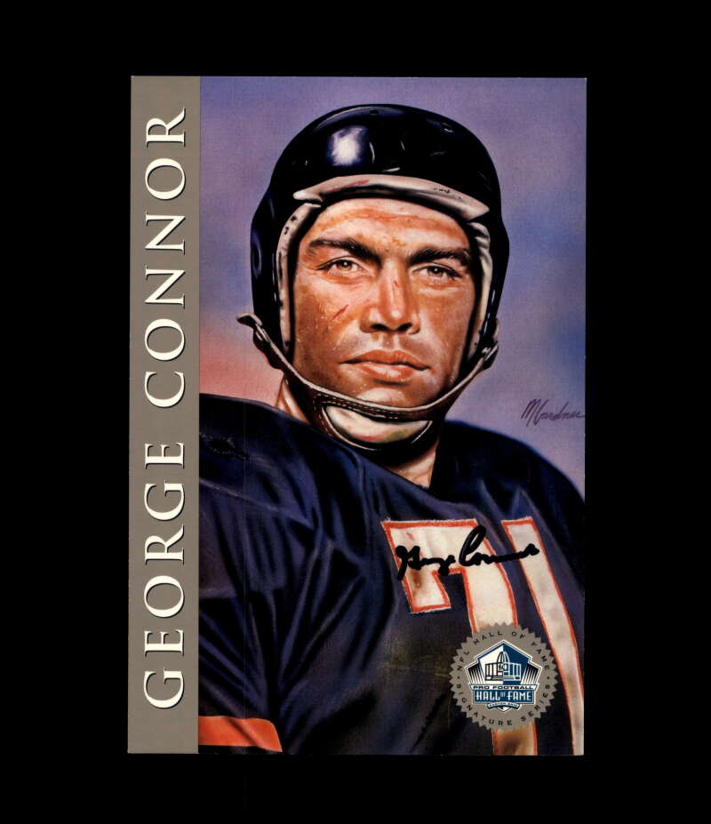 George Connor NFL Coa Signed 1998 HOF Signature Series /2500 Autograph