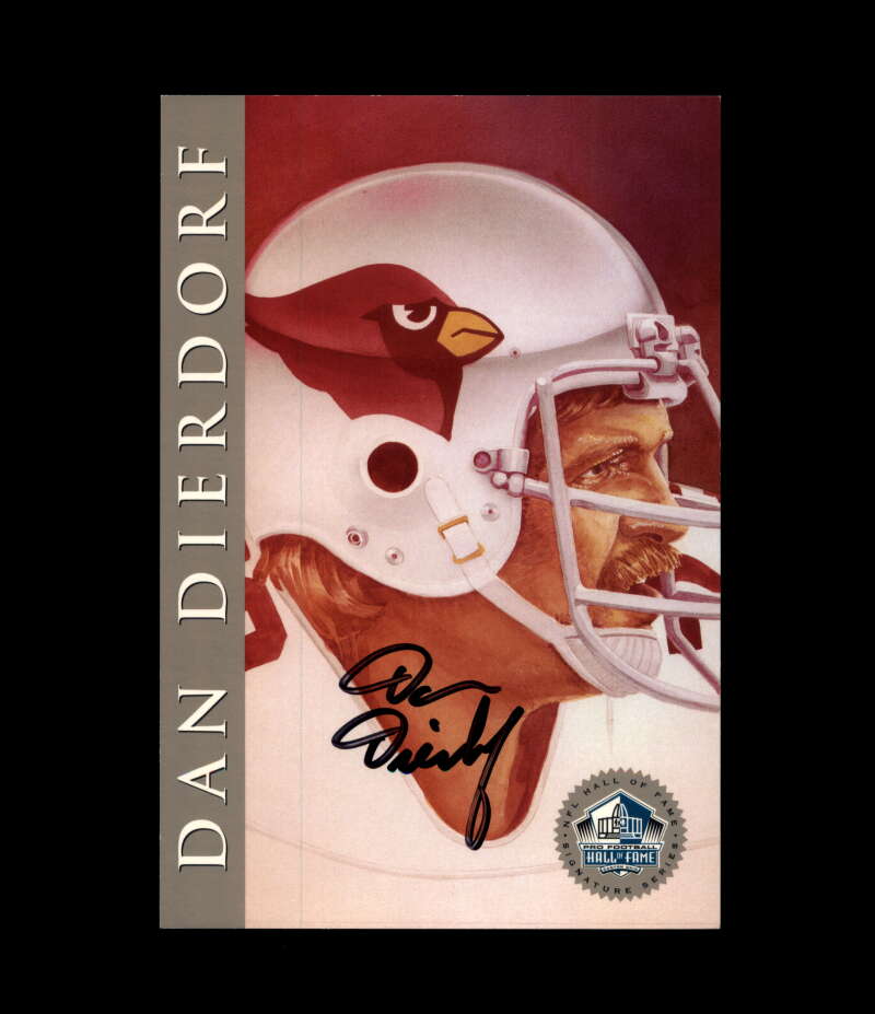Dan Dierdorf NFL Coa Signed 1998 HOF Signature Series /2500 Autograph
