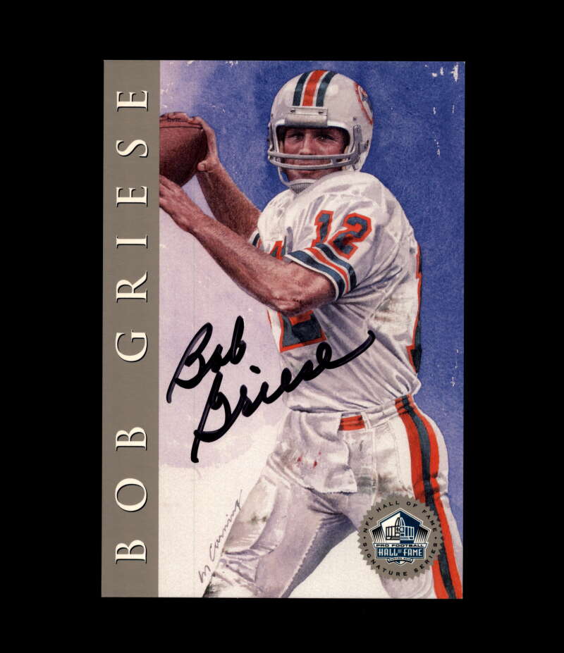 Bob Griese NFL Coa Signed 1998 HOF Signature Series /2500 Autograph