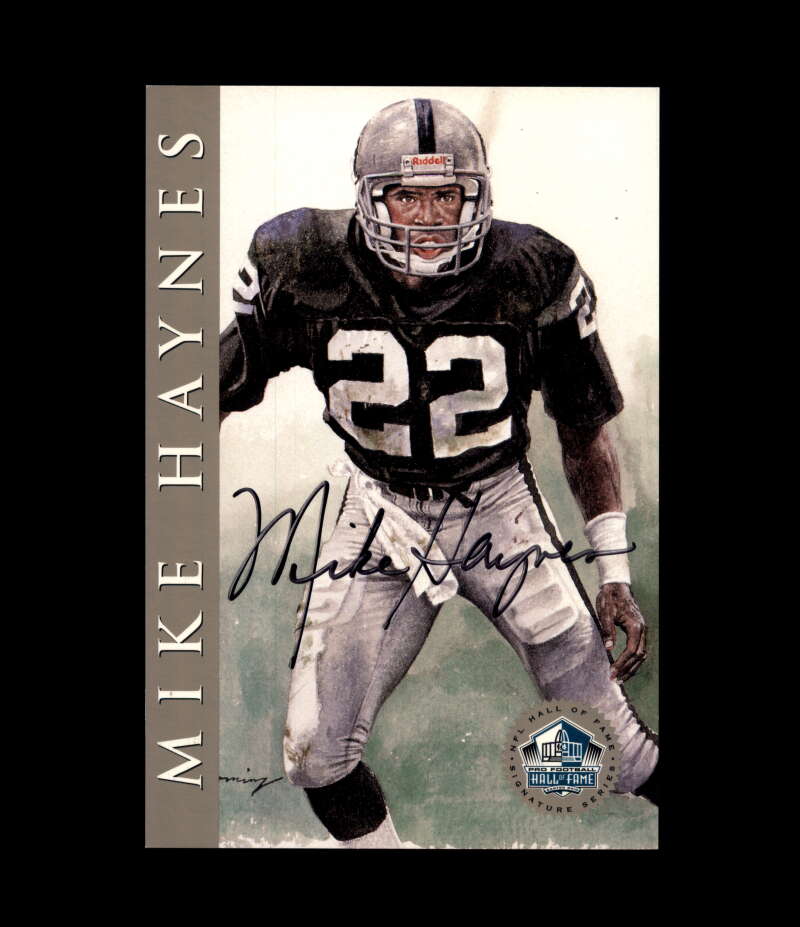 Mike Haynes NFL Coa Signed 1998 HOF Signature Series /2500 Autograph