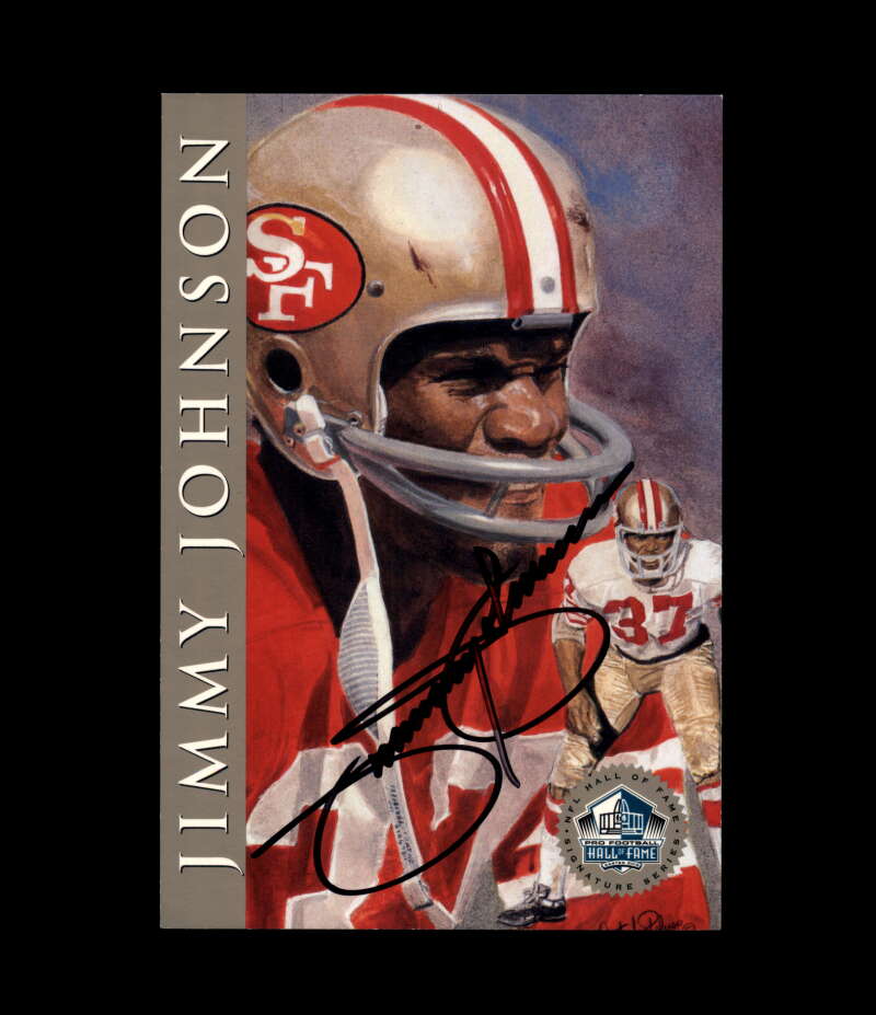 Jimmy Johnson NFL Coa Signed 1998 HOF Signature Series /2500 Autograph