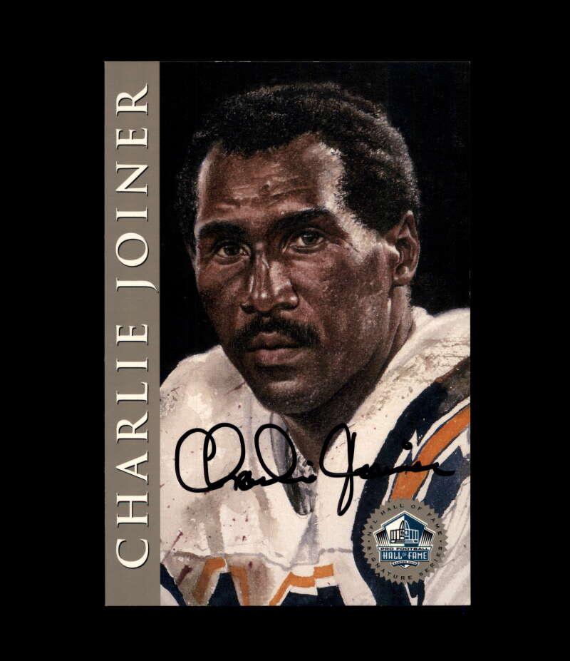 Charlie Joiner NFL Coa Signed 1998 HOF Signature Series /2500 Autograph