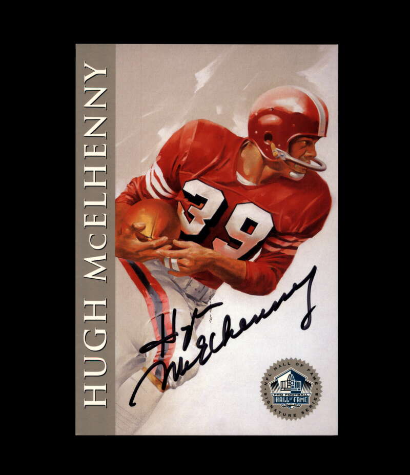 Hugh McElhenny NFL Coa Signed 1998 HOF Signature Series /2500 Autograph