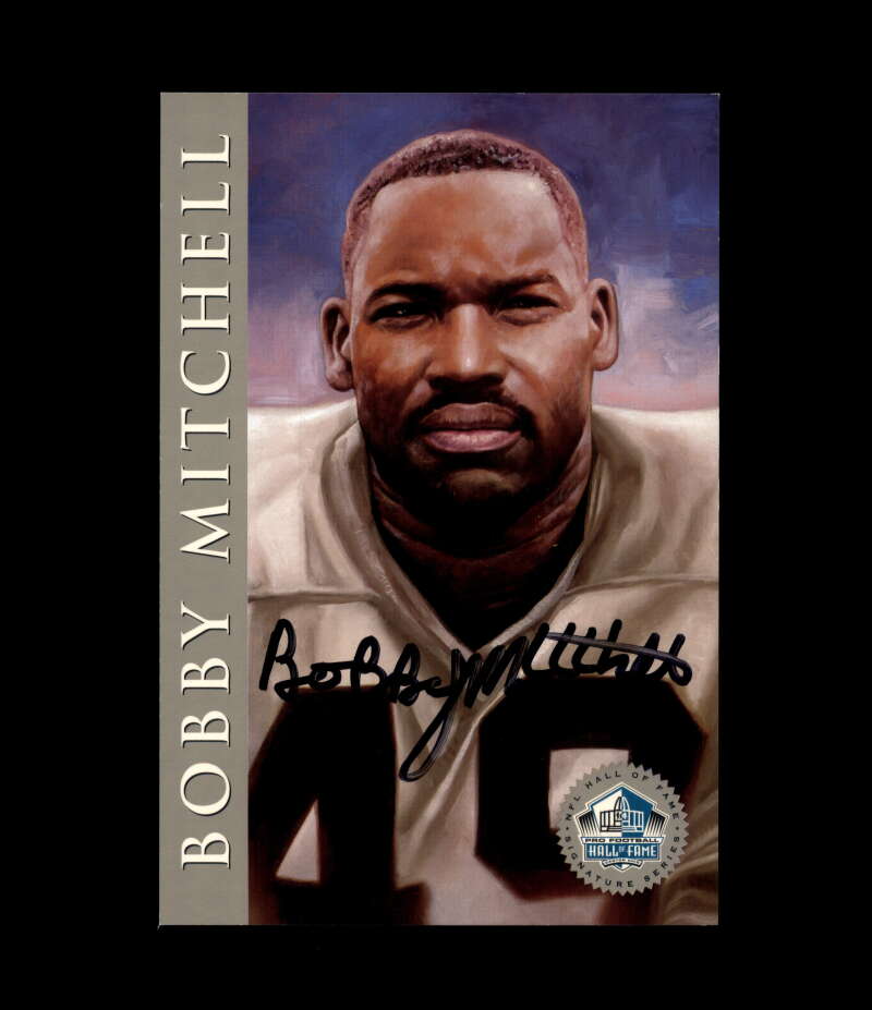 Bobby Mitchell NFL Coa Signed 1998 HOF Signature Series /2500 Autograph