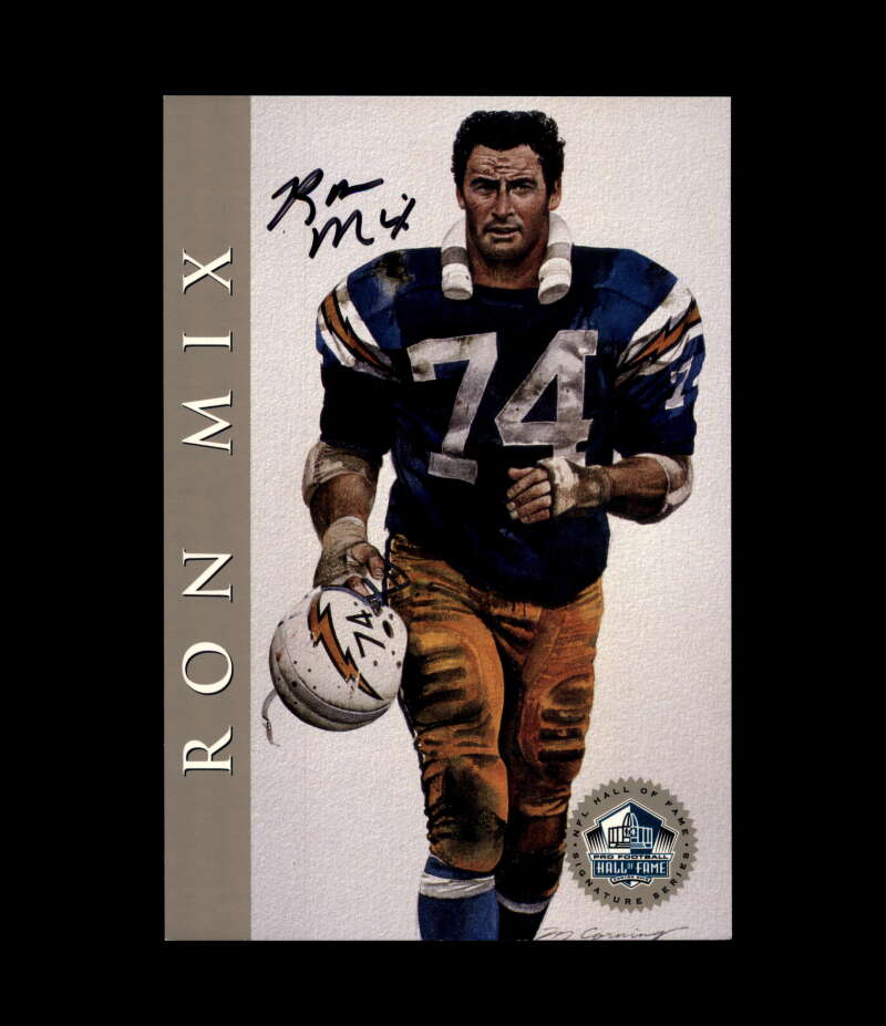 Ron Mix NFL Coa Signed 1998 HOF Signature Series /2500 Autograph