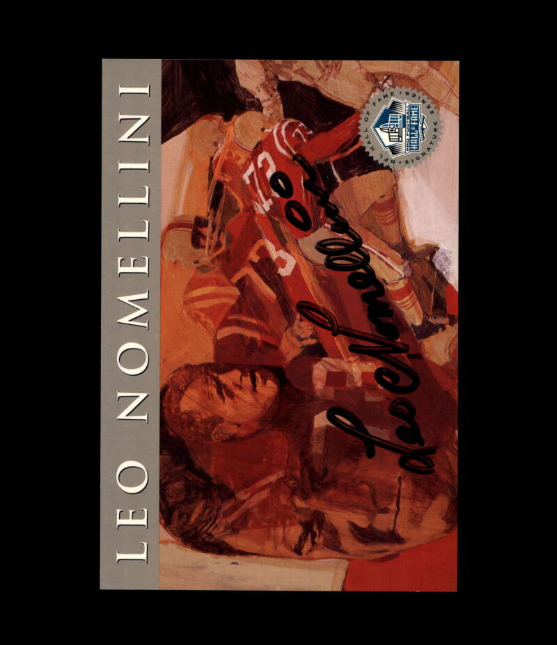 Leo Nomellini NFL Coa Signed 1998 HOF Signature Series /2500 Autograph