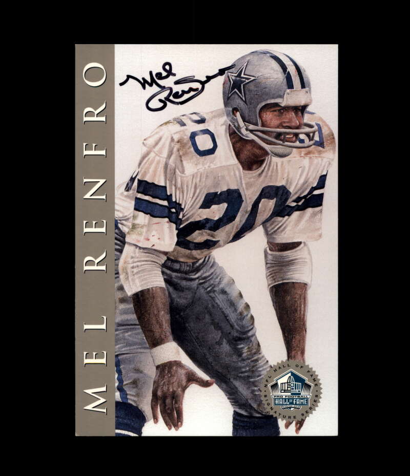 Mel Renfro NFL Coa Signed 1998 HOF Signature Series /2500 Autograph