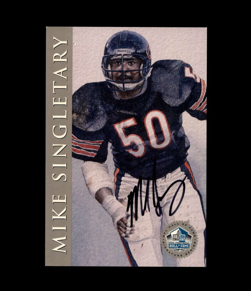 Mike Singletary NFL Coa Signed 1998 HOF Signature Series /2500 Autograph