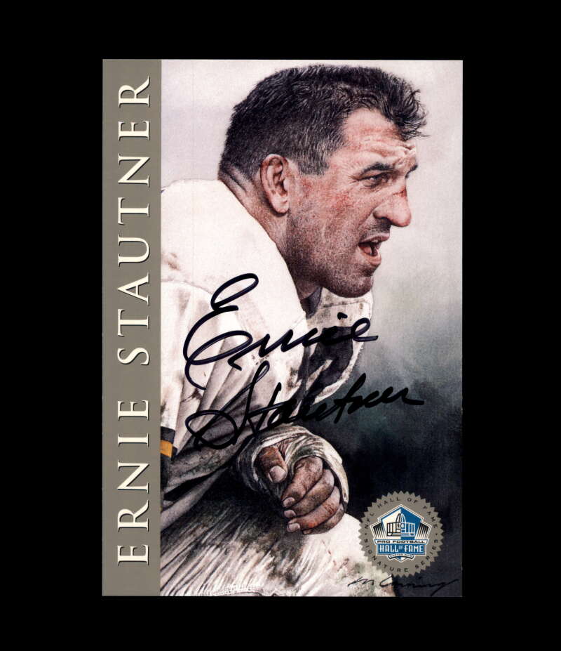 Ernie Stautner NFL Coa Signed 1998 HOF Signature Series /2500 Autograph