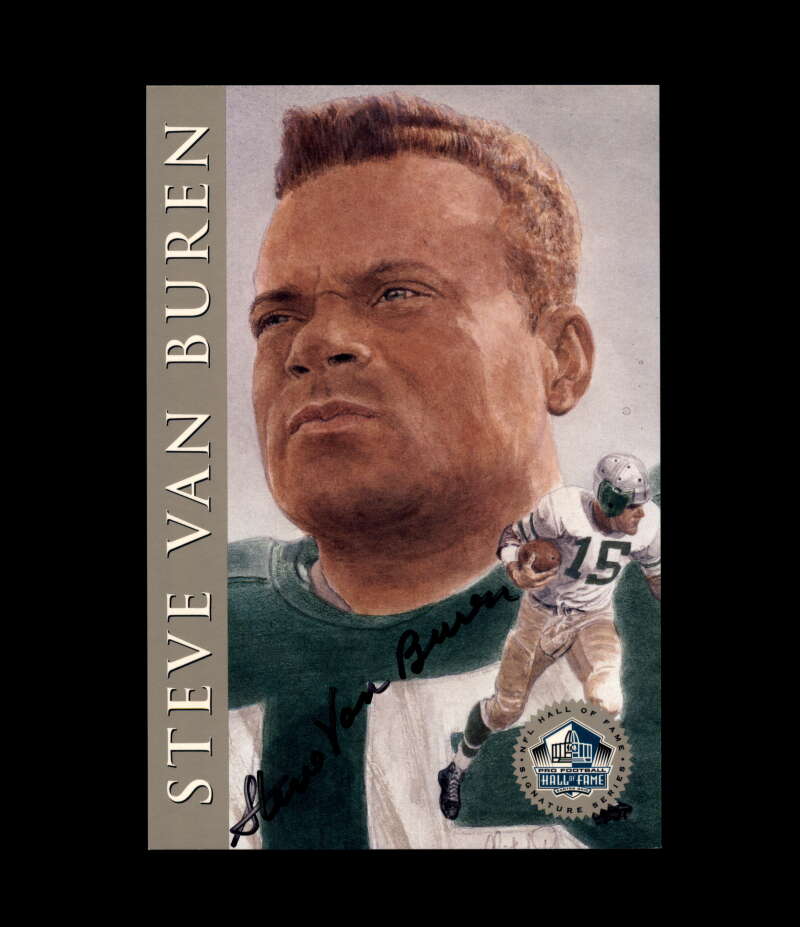 Steve Van Buren NFL Coa Signed 1998 HOF Signature Series /2500 Autograph