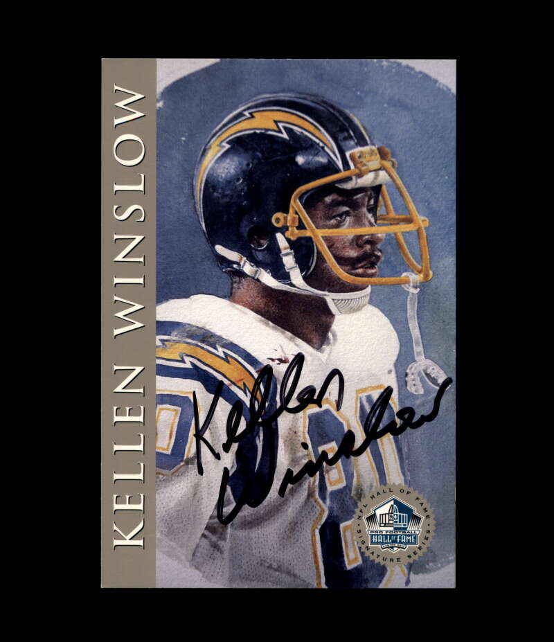 Kellen Winslow NFL Coa Signed 1998 HOF Signature Series /2500 Autograph