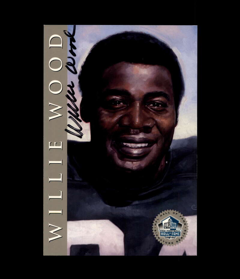 Willie Wood NFL Coa Signed 1998 HOF Signature Series /2500 Autograph