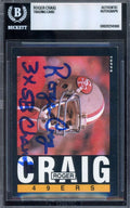 Roger Craig Beckett BAS Signed 1985 Topps Autograph