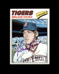 Bruce Kimm Signed 1977 Topps Detroit Tigers Autograph