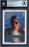 Janet Evans Beckett BAS Signed 1992 Classic World Class Athletes Rookie Autograph