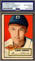 Clarence Podbielan PSA DNA Vintage Signed 1952 Topps Autograph