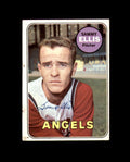 Sammy Ellis Signed Authentic 1969 Topps California Angels Autograph