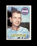 Eddie Fisher Signed Authentic 1969 Topps California Angels Autograph