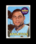 Sal Bando Signed Authentic 1969 Topps Oakland Athletics Autograph