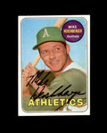 Mike Hershberger Signed Authentic 1969 Topps Oakland Athletics Autograph