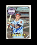 Tito Francona Signed Authentic 1969 Topps Atlanta Braves Autograph