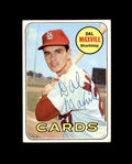 Dal Maxvill Signed Authentic 1969 Topps St. Louis Cardinals Autograph