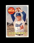 Joe Moeller Signed Authentic 1969 Topps Los Angeles Dodgers Autograph