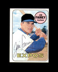 Jim Fairey Signed Authentic 1969 Topps Montreal Expos Autograph