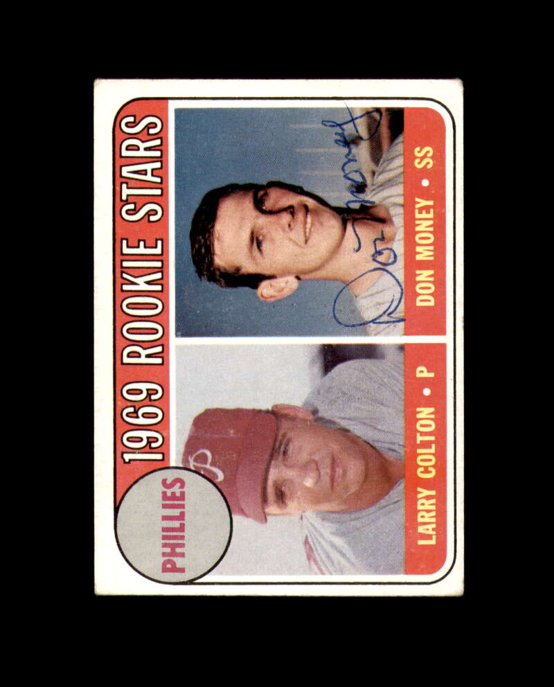 Don Money Signed Authentic 1969 Topps Rookie Philadelphia Phillies Autograph