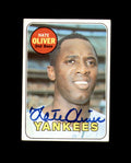 Nate Oliver Signed Authentic 1969 Topps New York Yankees Autograph