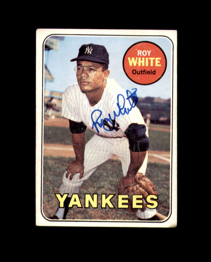 Roy White Signed Authentic 1969 Topps New York Yankees Autograph